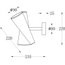 Светильник (бра) MAYTONI GIRO белый MOD095WL-02W