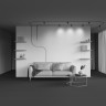 Трековый светильник MAYTONI FOCUS LED LEVITY TR187-1-9W2,7K-M-B