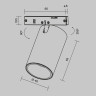 Трековый светильник MAYTONI FOCUS LED LEVITY TR187-1-9W2,7K-M-B