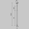Трековый светильник MAYTONI SKIM LEVITY TR191-1-3W2,7K-M-BBS